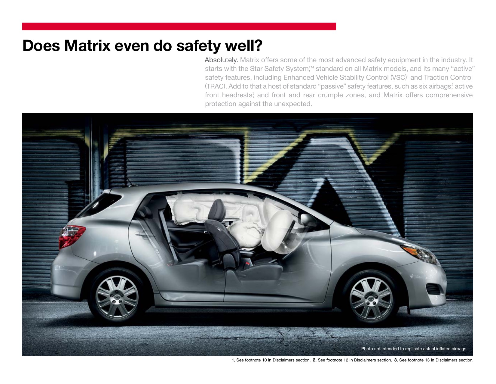 2011 Toyota Matrix Brochure Page 3